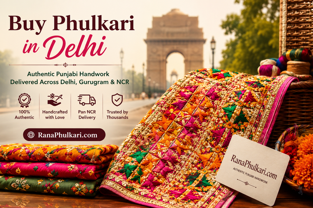 Buy Phulkari in Delhi – A Complete Guide to Authentic Punjabi Elegance