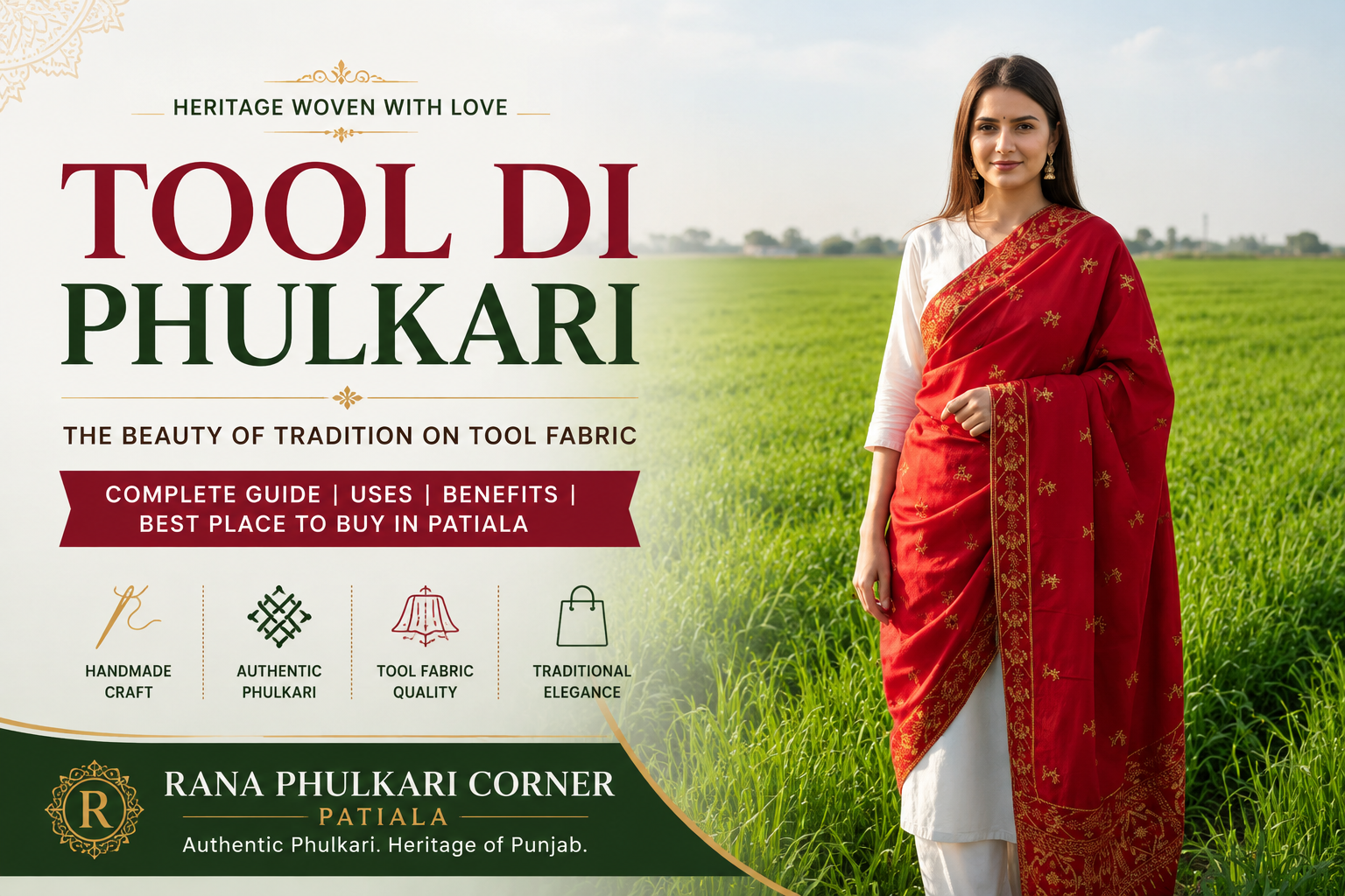 Tool Di Phulkari – Traditional Punjabi Craft Guide (With Uses & Where to Buy)