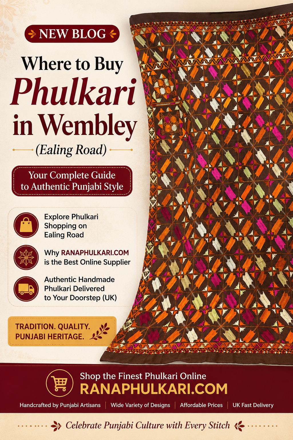 Where to Buy Phulkari in Wembley (Ealing Road) – Complete Guide