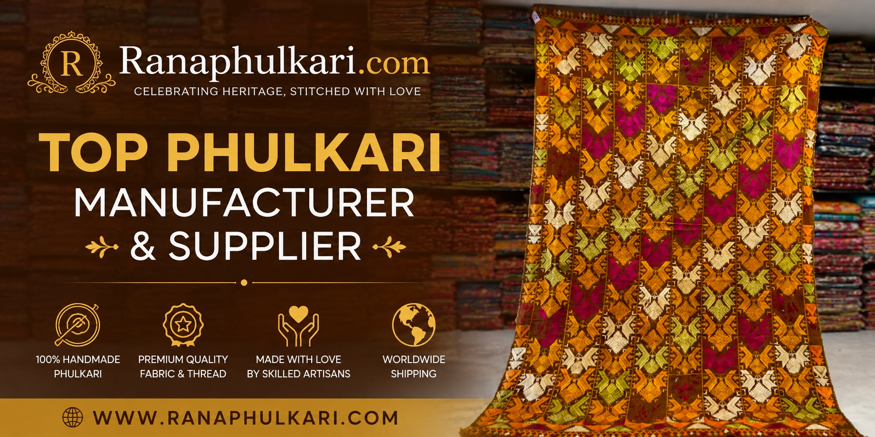 How to Identify an Original Handmade Phulkari Dupatta