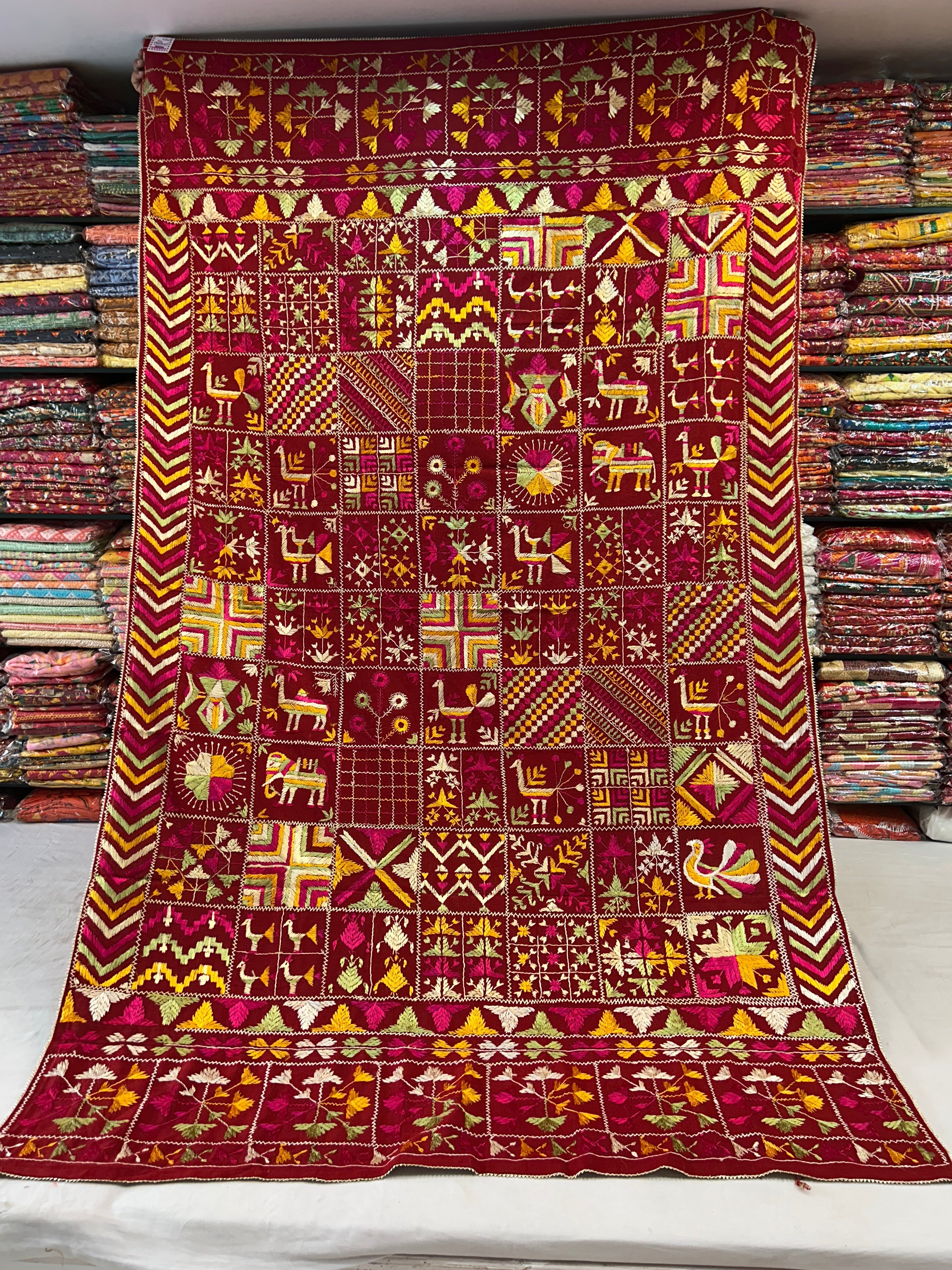 Best Phulkari Khaddar Bagh Supplier in Punjab | Rana Phulkari Corner Patiala