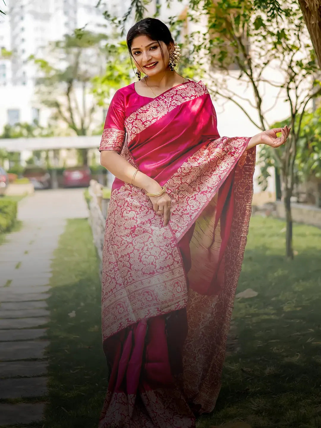 Phulkari Saree