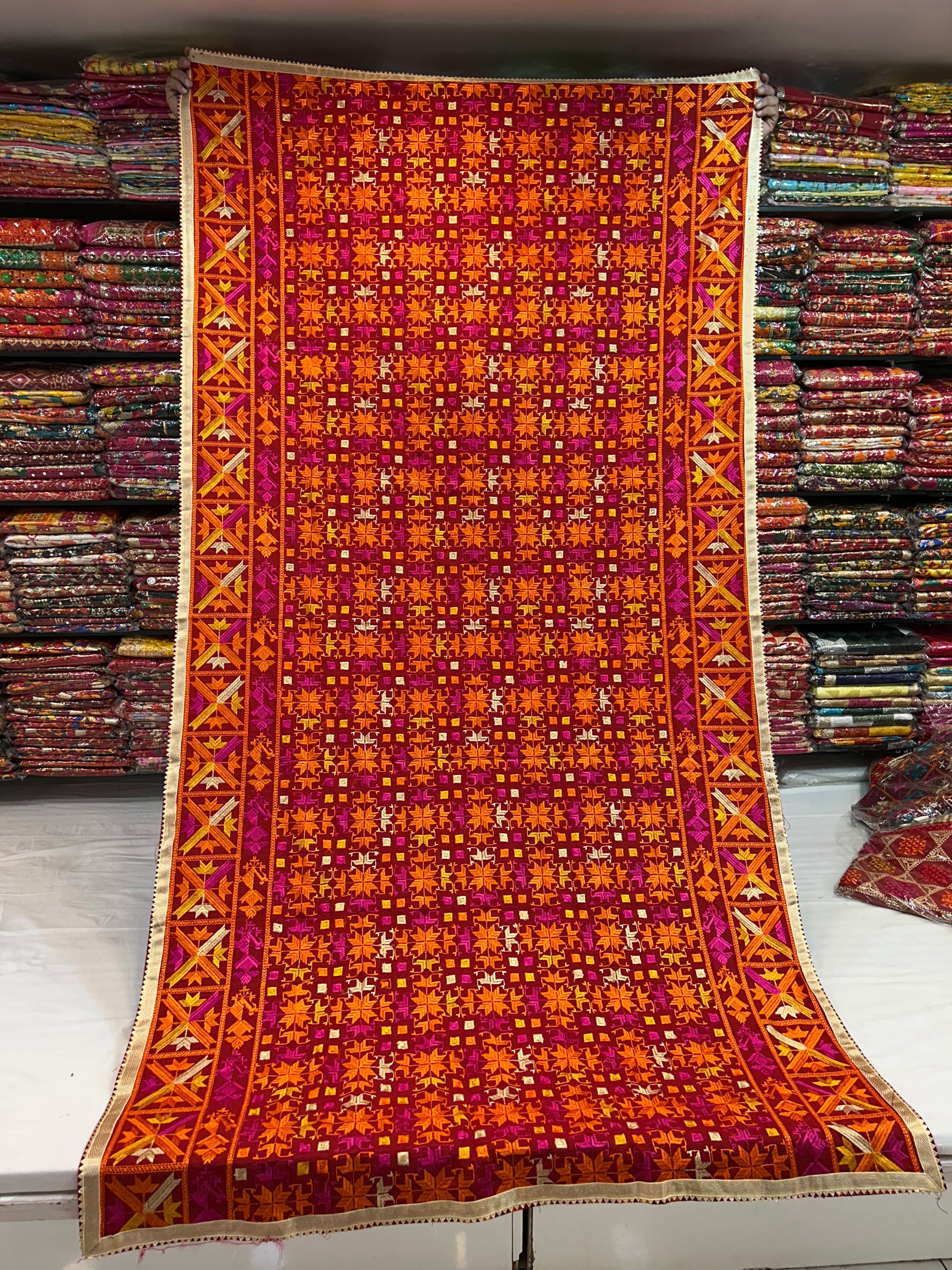 Phulkari Computerised Khaddar bagh- 922