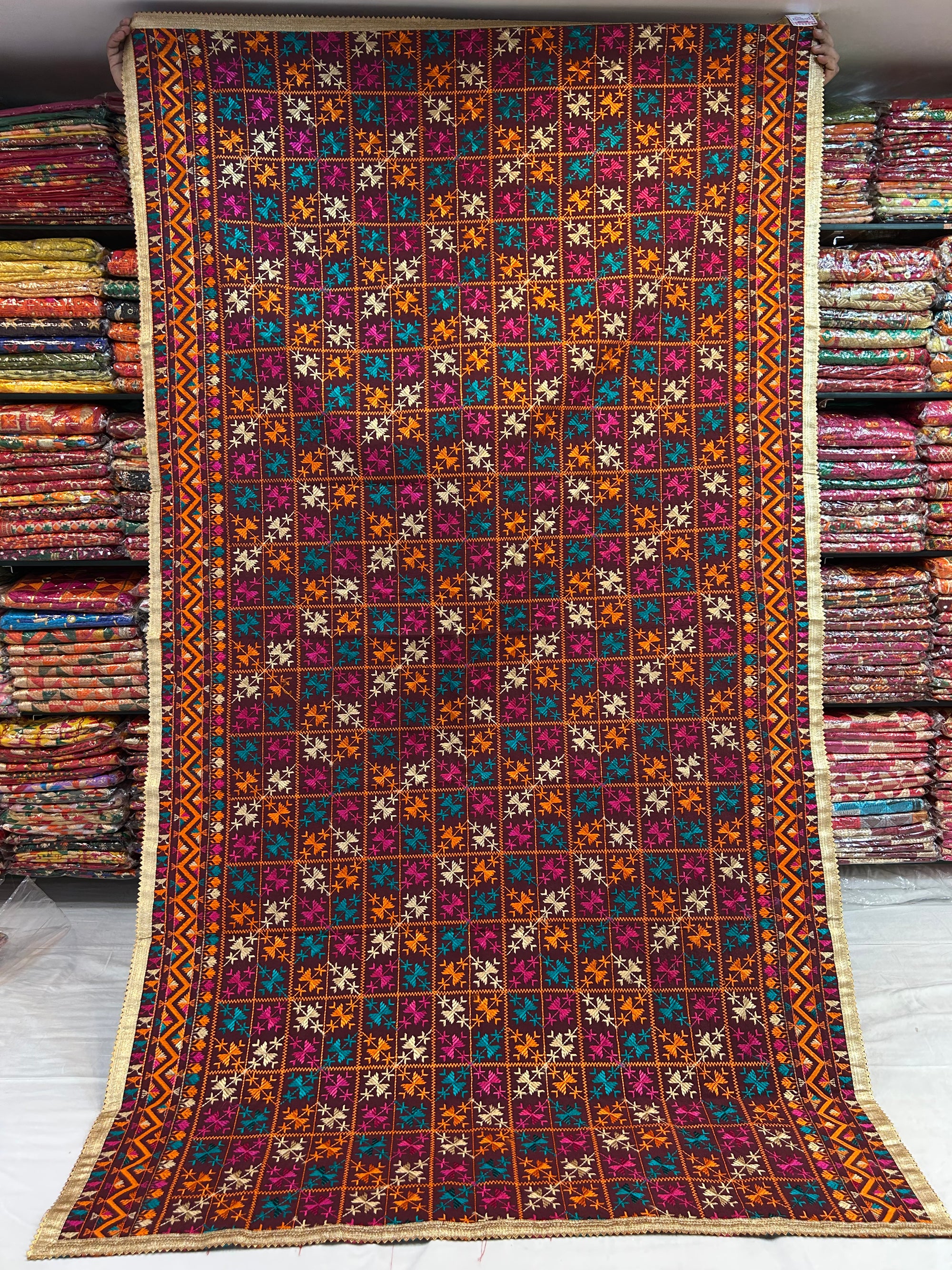 Phulkari Computerised Khaddar bagh- 920