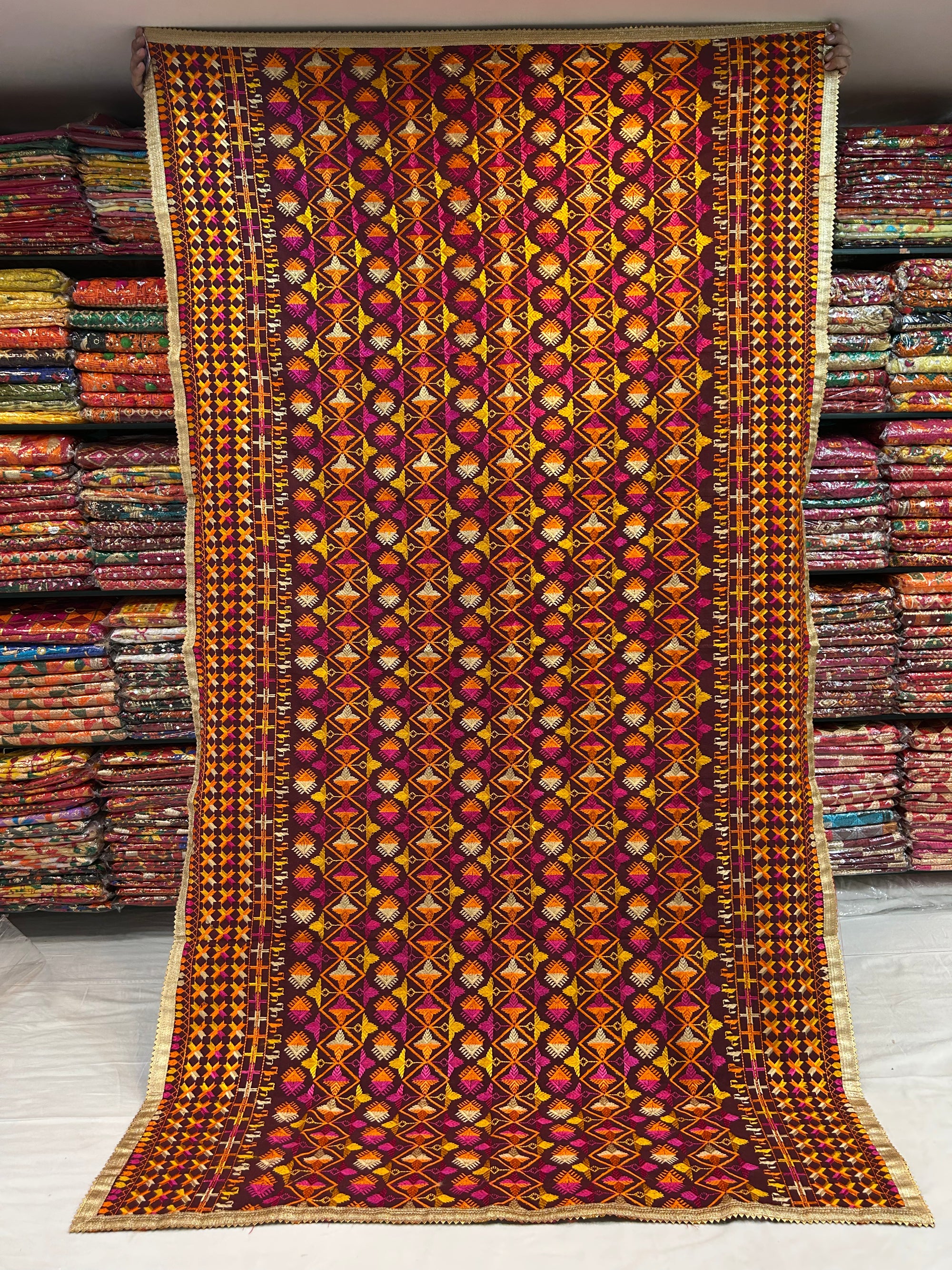 Phulkari Computerised Khaddar bagh- 912