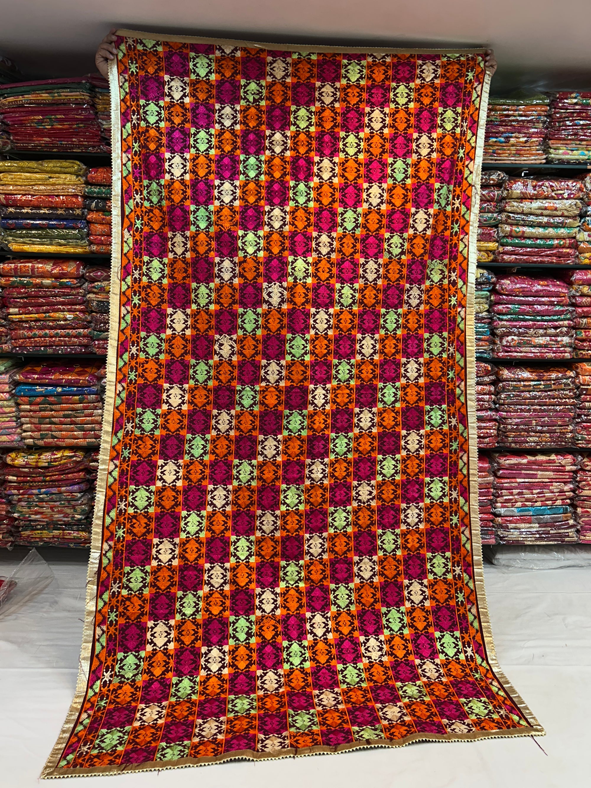 Phulkari Computerised Khaddar bagh- 915