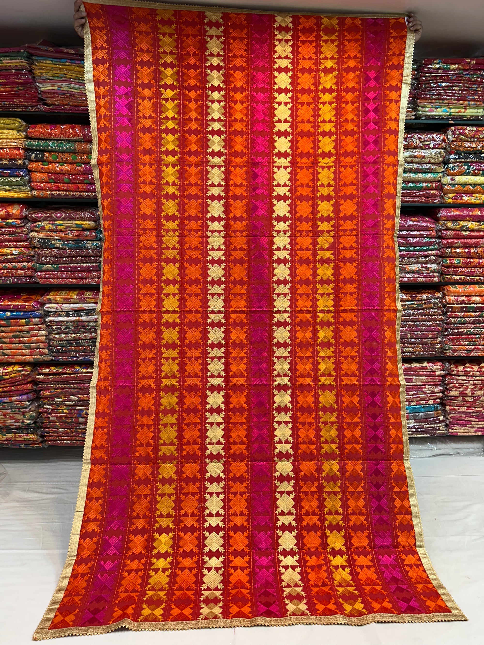Phulkari Computerised Khaddar bagh- 917