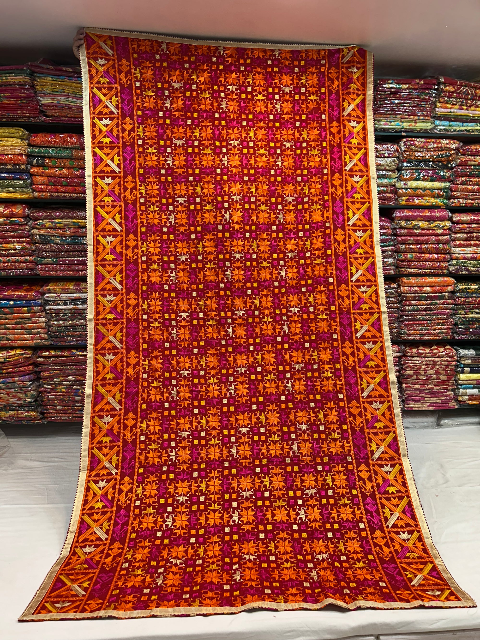 Phulkari Computerised Khaddar bagh- 910