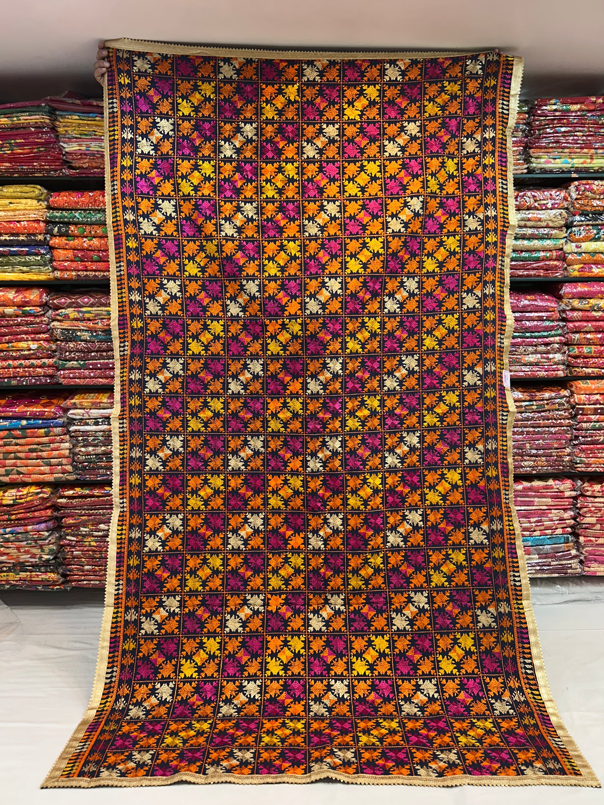 Phulkari Computerised Khaddar bagh- 914