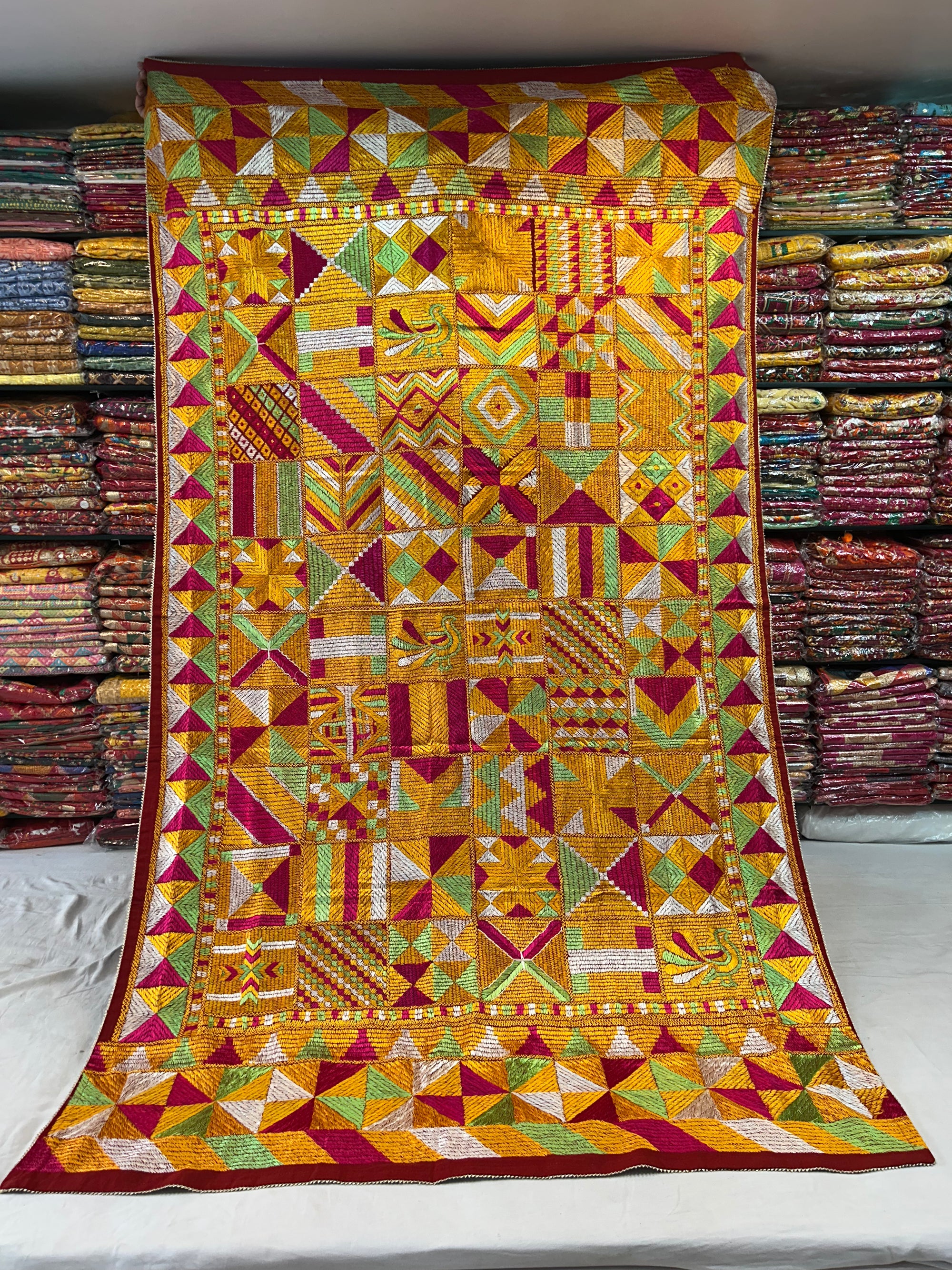 Phulkari Handmade Khaddar Bagh - BAAWAN BAGH