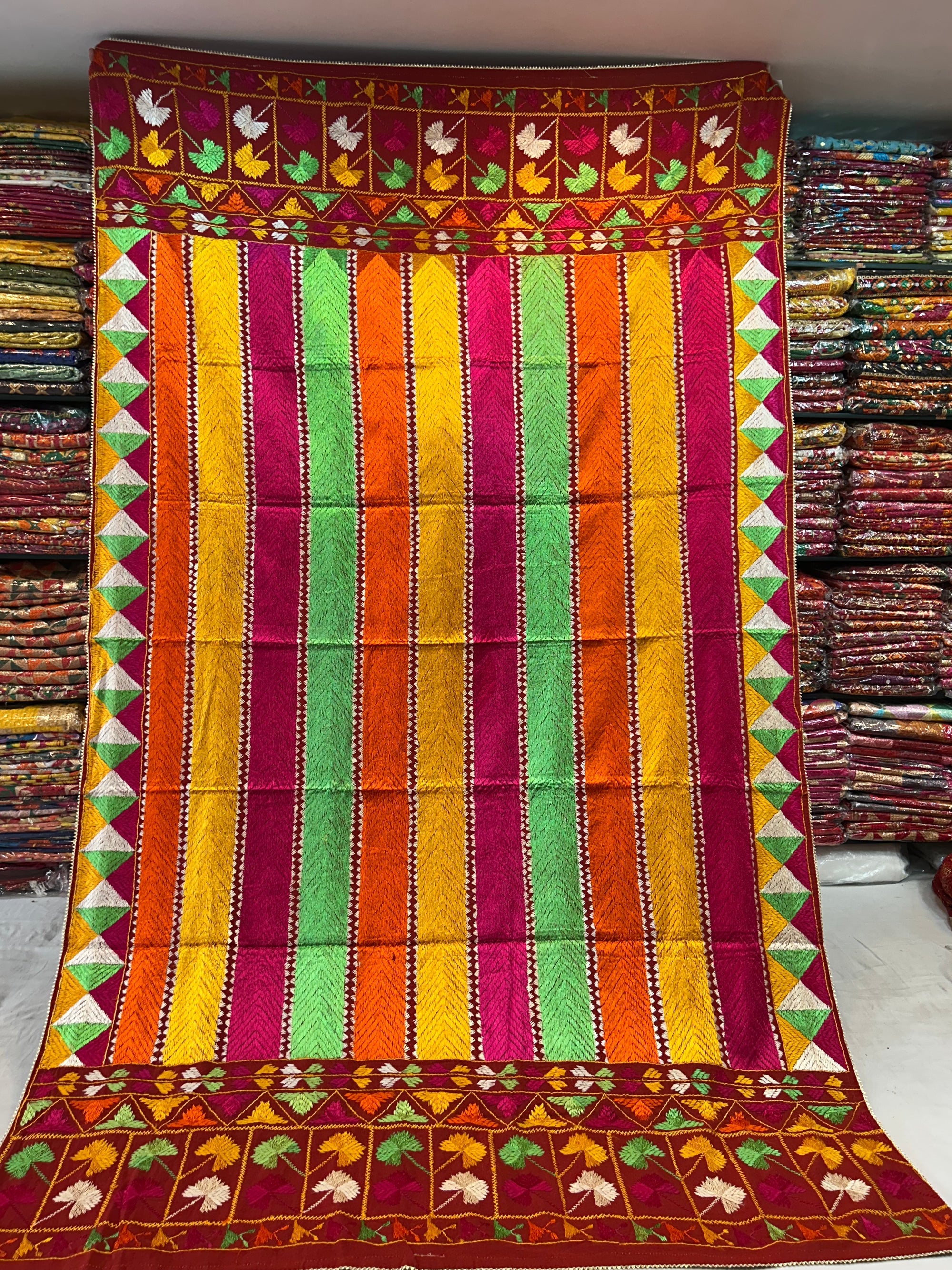 Phulkari Handmade Khaddar Bagh -21001