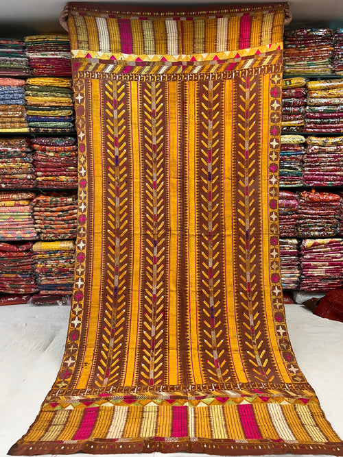 Original Handmade Vintage Phulkari Khaddar Bagh -1111
